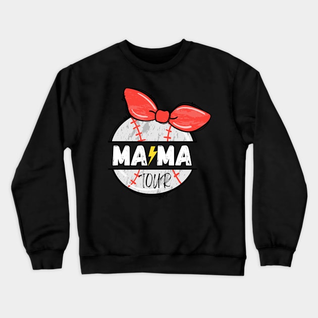 Mama Tour Baseball Moms Power Of The Mothers Crewneck Sweatshirt by zofry's life